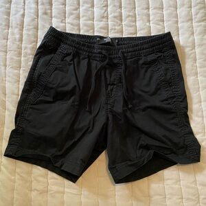 Hollister Black Athletic Shorts with Rolled Hem